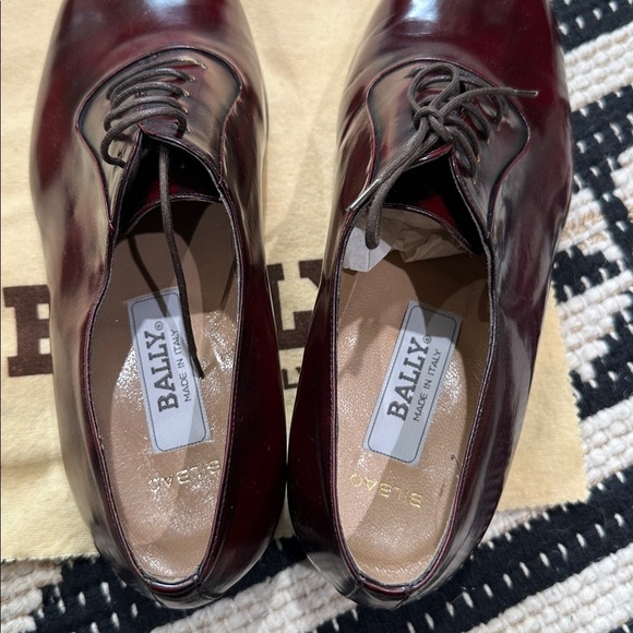 NWT vintage Bally Men\'s Deep Burgundy Leather Bilbao main image 4